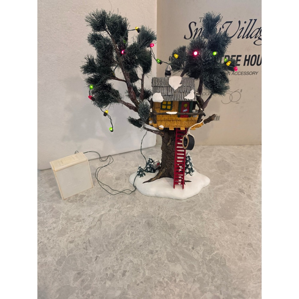 Department 56 Original Snow Village Treetop Tree House Lighted Accessory 54890